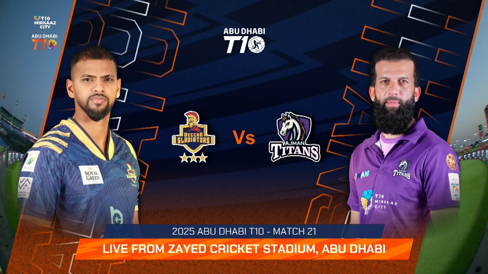 Ajman Titans Vs Deccan Gladiators