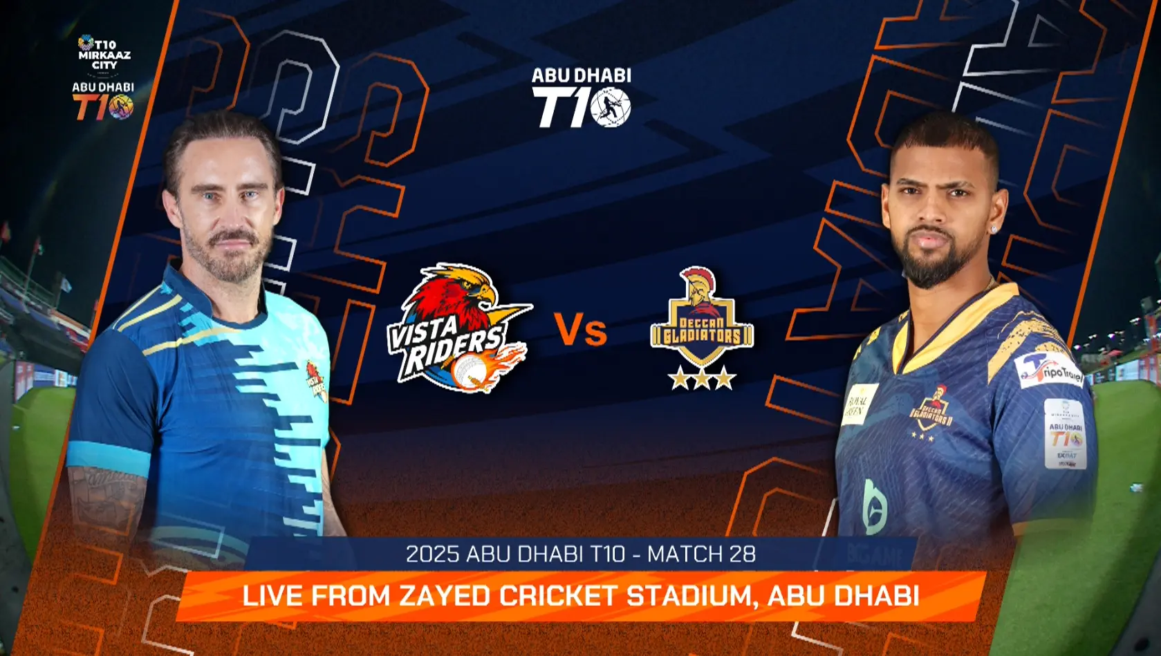 Deccan Gladiators Vs Vista Riders