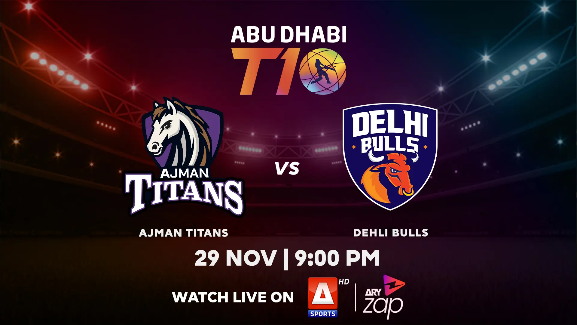 AJMAN TITANS vs DELHI BULLS - 2025 ABU DHABI T10 TOURNAMENT - Official Trailer
