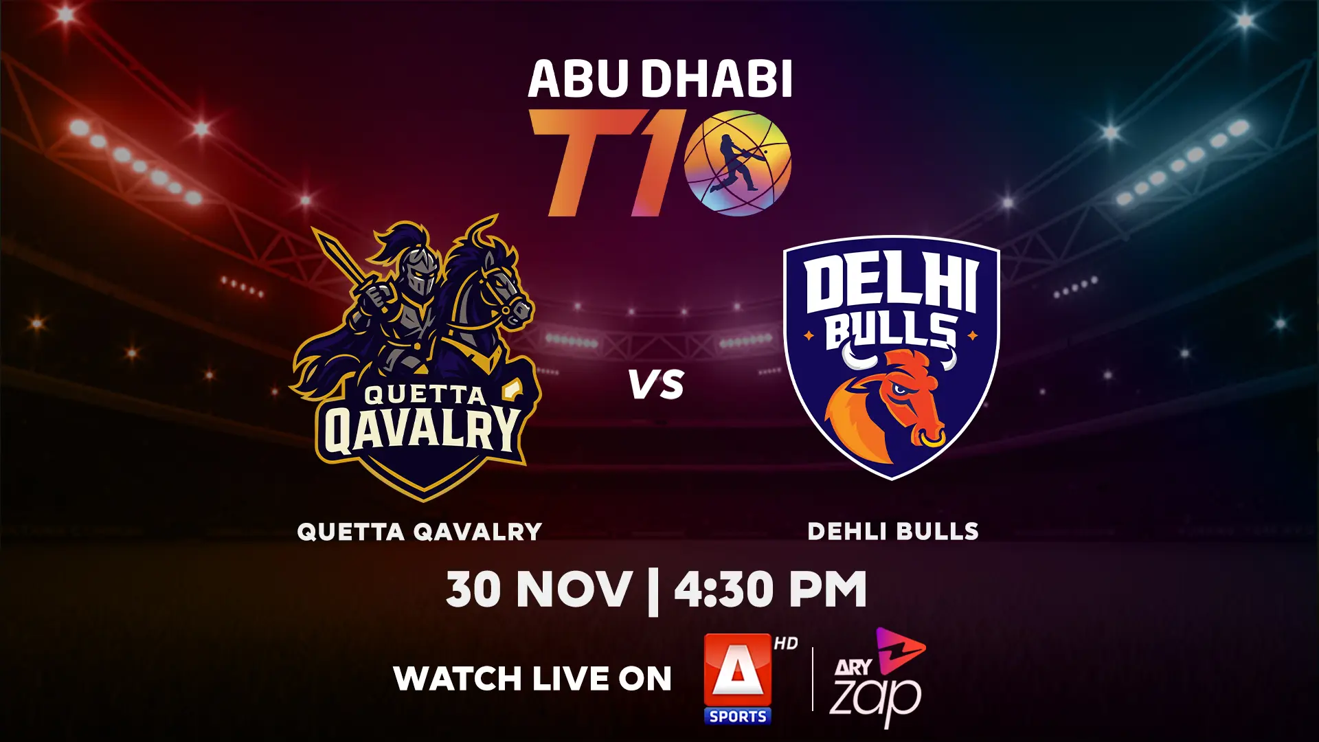 QUETTA QAVALRY vs DELHI BULLS - 2025 ABU DHABI T10 TOURNAMENT - Official Trailer