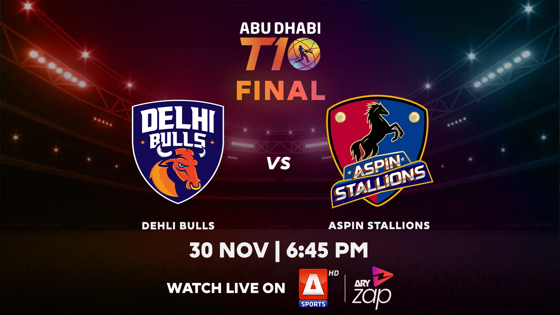 FINALE: ASPIN STALLIONS vs DELHI BULLS - 2025 ABU DHABI T10 TOURNAMENT - Official Trailer
