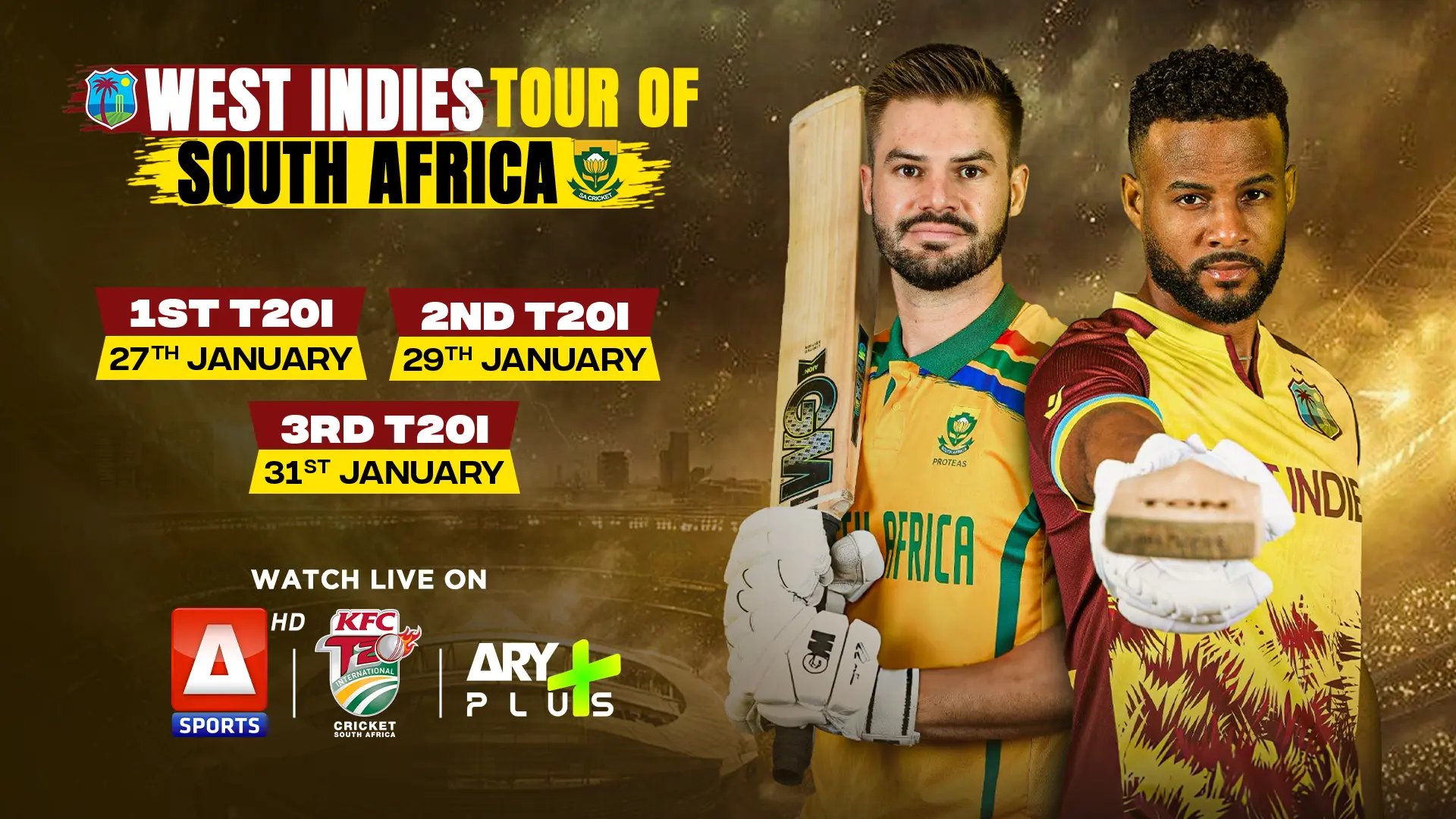 West Indies Tour of South Africa T20i Series 2026 - Official Trailer