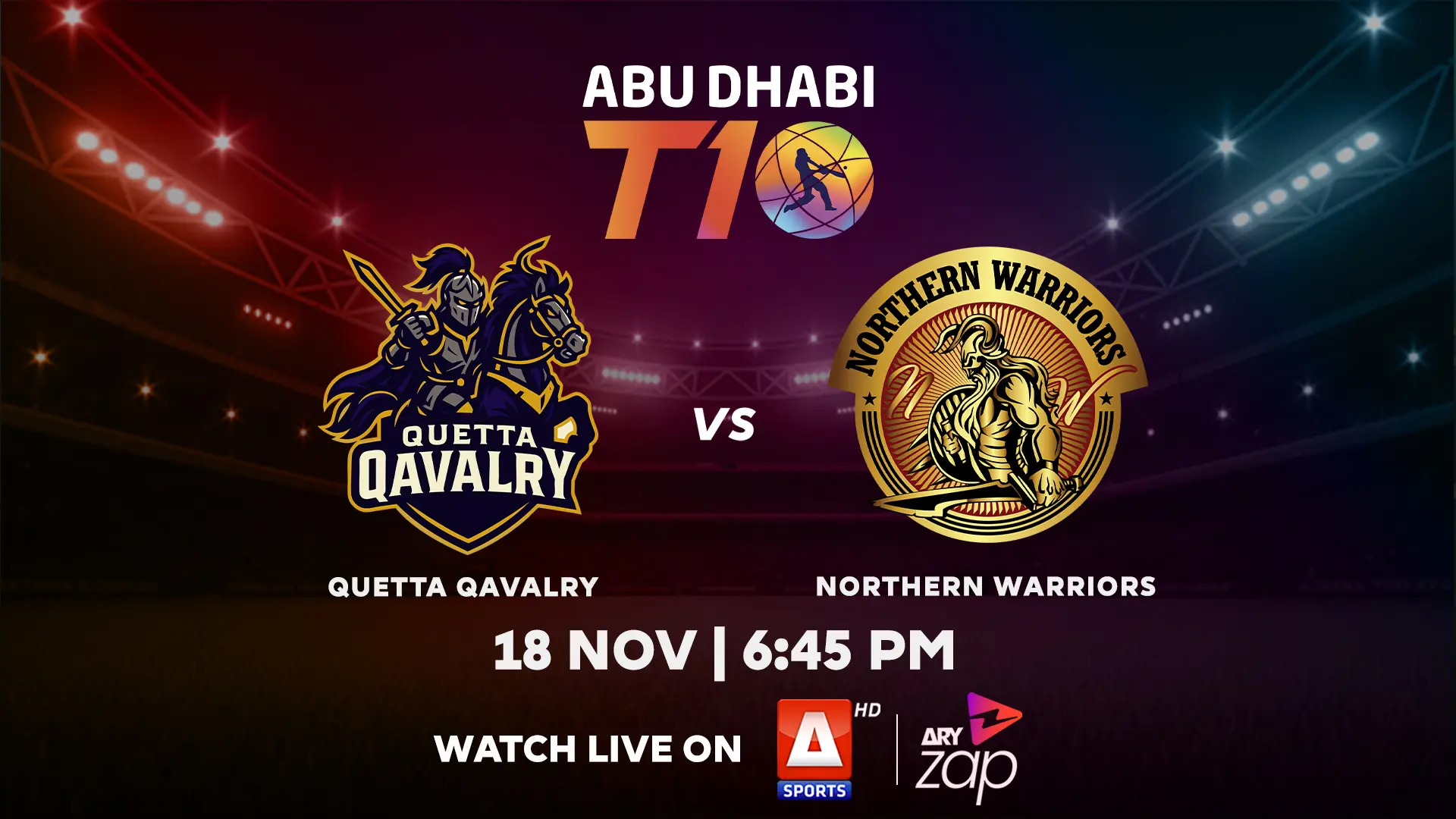 QUETTA QAVALRY vs NORTHERNWARRIORS - 2025 ABU DHABI T10 TOURNAMENT - Official Trailer