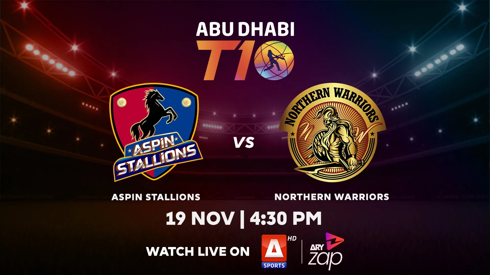 ASPIN STALLIONS vs  NORTHERN WARRIORS- 2025 ABU DHABI T10 TOURNAMENT - Official Trailer