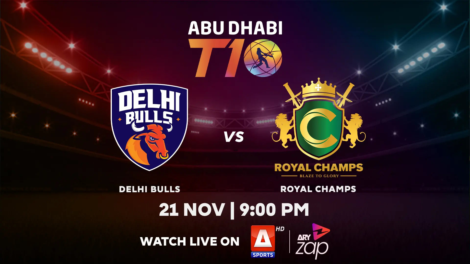 DELHI BULLS vs ROYAL CHAMPS - 2025 ABU DHABI T10 TOURNAMENT - Official Trailer