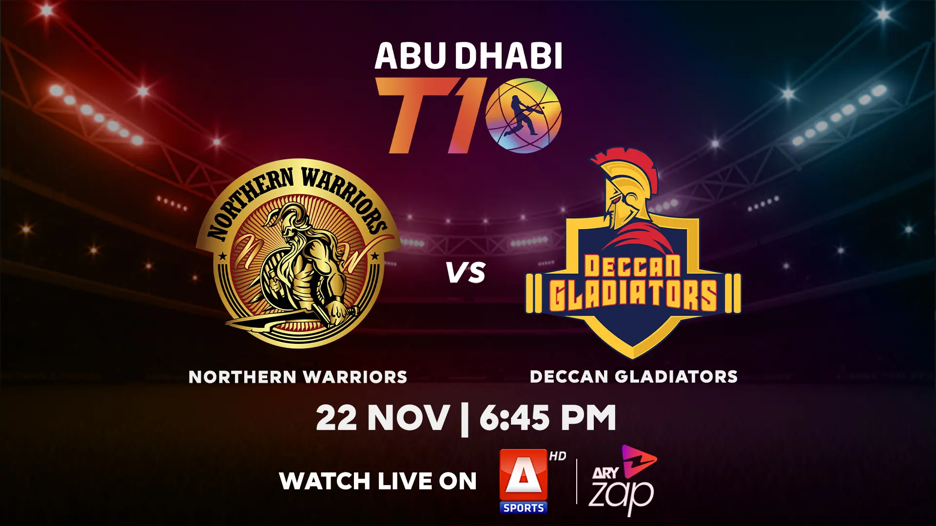 NORTHERN WARRIORS vs DECCAN GLADIATORS - 2025 ABU DHABI T10 TOURNAMENT - Official Trailer