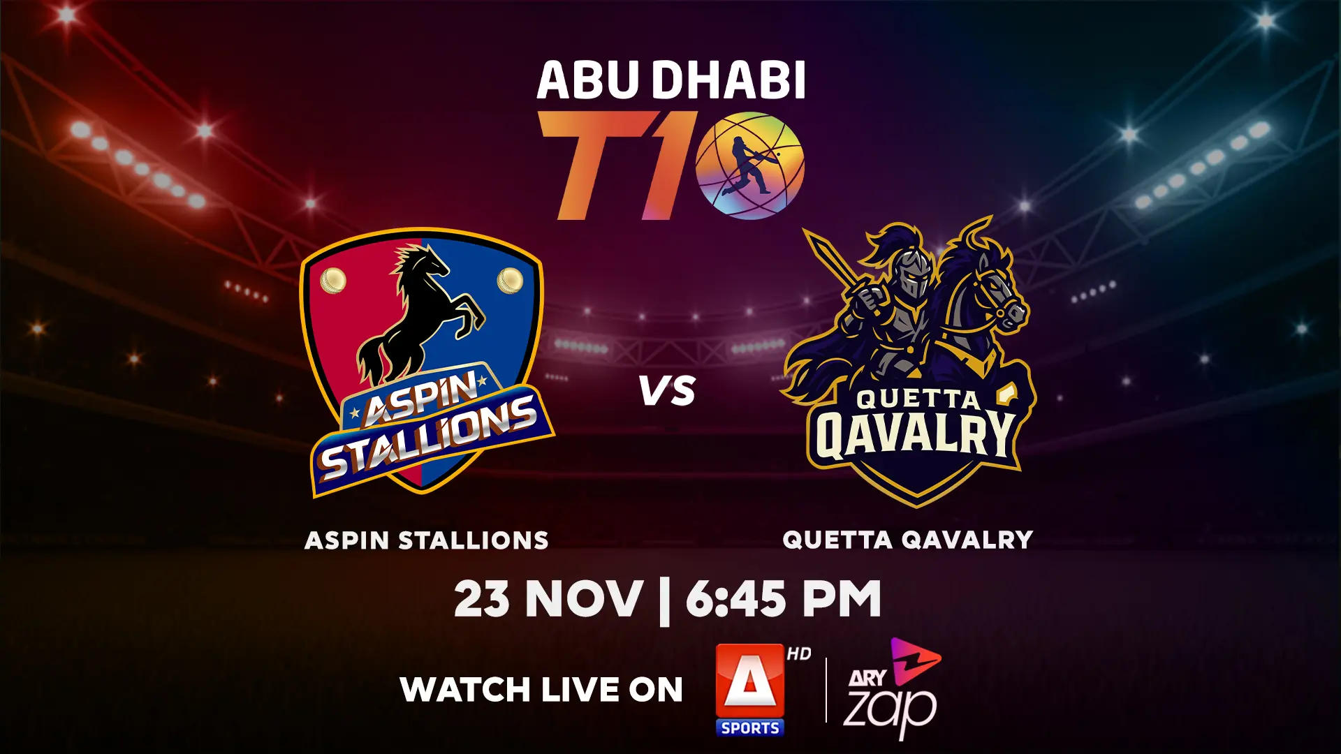 QUETTA QAVALRY vs ASPIN STALLIONS - 2025 ABU DHABI T10 TOURNAMENT - Official Trailer