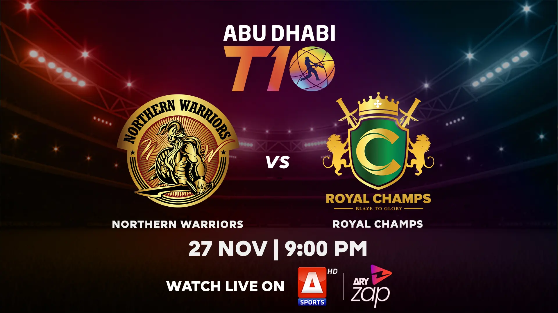 NORTHERN WARRIORS vs  VISTA RIDERS - 2025 ABU DHABI T10 TOURNAMENT - Official Trailer