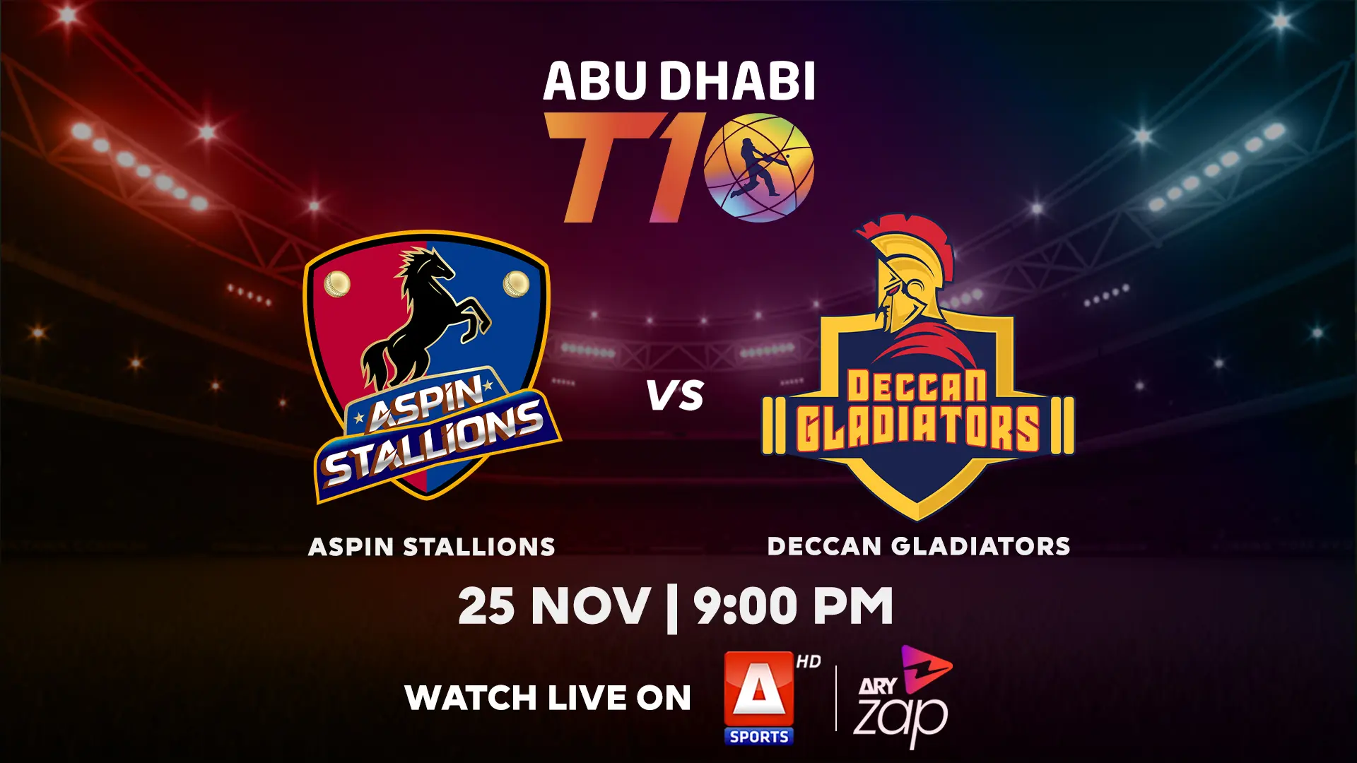DECCAN GLADIATORS vs  ASPIN STALLIONS - 2025 ABU DHABI T10 TOURNAMENT - Official Trailer