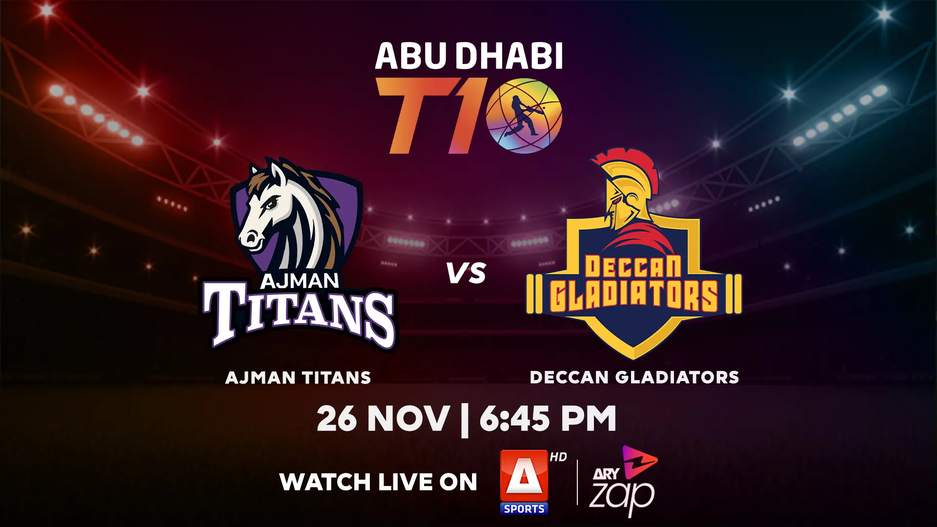 DECCAN GLADIATORS vs AJMAN TITANS- 2025 ABU DHABI T10 TOURNAMENT - Official Trailer