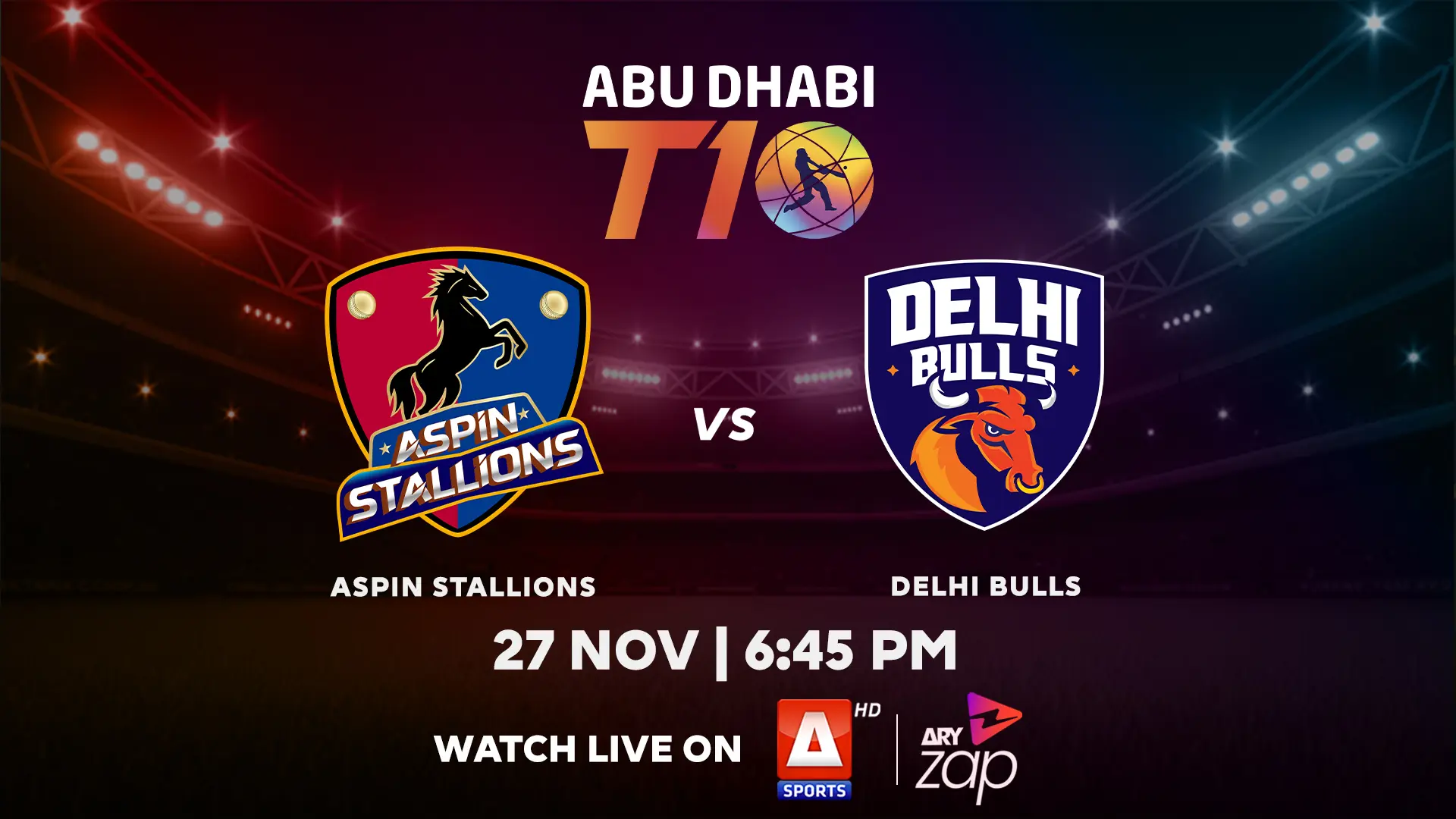 DELHI BULLS vs ASPIN STALLIONS- 2025 ABU DHABI T10 TOURNAMENT - Official Trailer