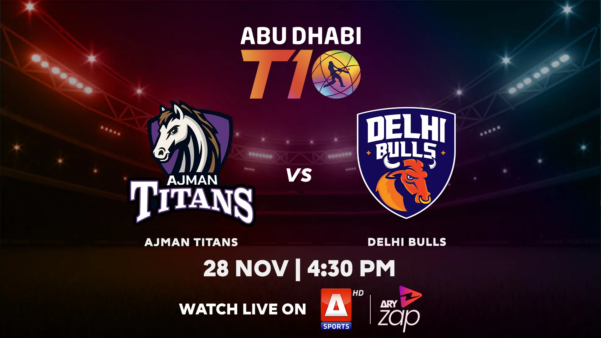 AJMAN TITANS vs DELHI BULLS - 2025 ABU DHABI T10 TOURNAMENT - Official Trailer