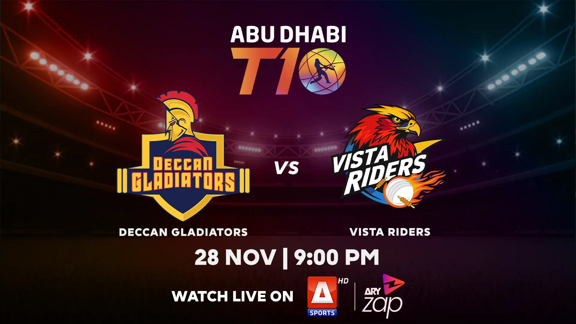 VISTA RIDERS vs DECCAN GLADIATORS - 2025 ABU DHABI T10 TOURNAMENT - Official Trailer