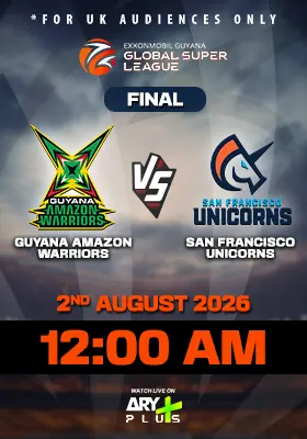 FINAL: GUYANA AMAZON WARRIORS vs SAN FRANCISCO - GLOBAL SUPER LEAGUE
