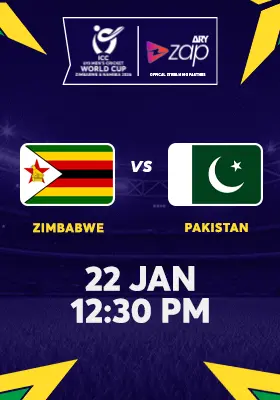 PAKISTAN vs ZIMBABWE - ICC U19 Men's Cricket World Cup 2026