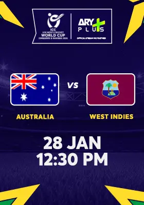 AUSTRALIA vs WEST INDIES - ICC U19 Men's Cricket World Cup 2026