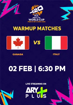 CANADA vs ITALY - WARMUP MATCH - ICC Men's T20 Cricket World Cup 2026