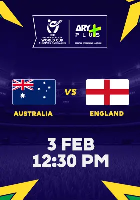 SEMI FINAL - AUSTRALIA vs ENGLAND - ICC U19 Men's Cricket World Cup 2026