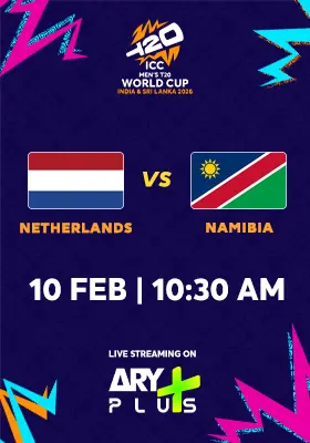 NETHERLANDS vs NAMIBIA - ICC Men's T20 Cricket World Cup 2026