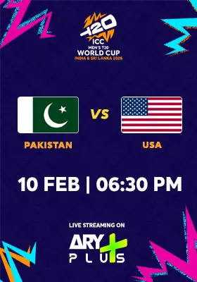 PAKISTAN vs USA - ICC Men's T20 Cricket World Cup 2026