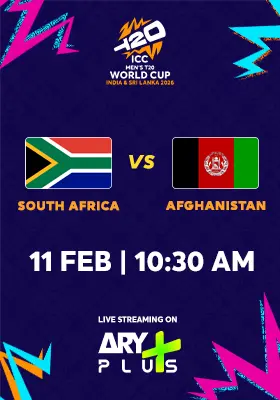 AFGHANISTAN vs SOUTH AFRICA - ICC Men's T20 Cricket World Cup 2026