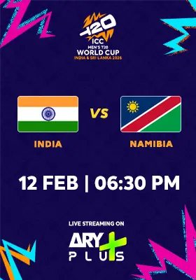 INDIA vs NAMIBIA - ICC Men's T20 Cricket World Cup 2026