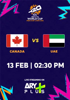 CANADA vs UAE - ICC Men's T20 Cricket World Cup 2026