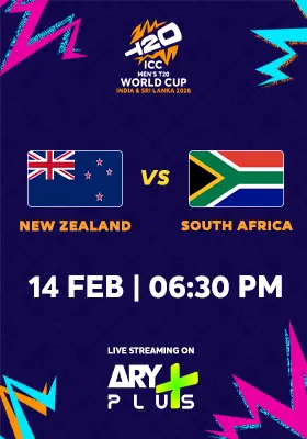 NEW ZEALAND vs SOUTH AFRICA - ICC Men's T20 Cricket World Cup 2026
