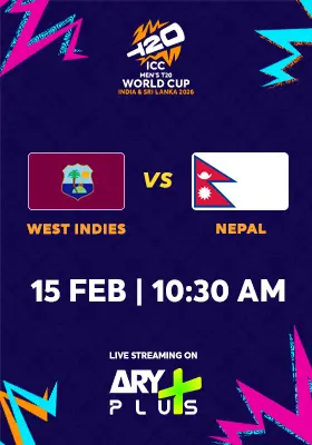 WEST INDIES vs NEPAL - ICC Men's T20 Cricket World Cup 2026