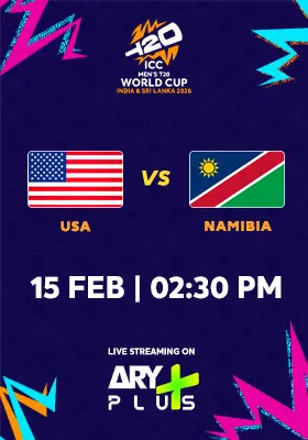 USA vs NAMIBIA - ICC Men's T20 Cricket World Cup 2026