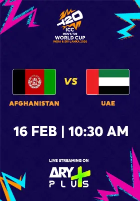 AFGHANISTAN vs UAE - ICC Men's T20 Cricket World Cup 2026