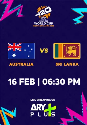 AUSTRALIA vs SRI LANKA - ICC Men's T20 Cricket World Cup 2026