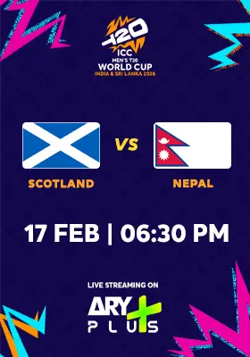 NEPAL vs SCOTLAND - ICC Men's T20 Cricket World Cup 2026