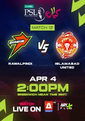 RAWALPINDI vs ISLAMABAD UNITED - HBL PSL 2026