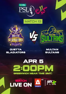 QUETTA GLADIATORS vs MULTAN SULTANS - HBL PSL 2026