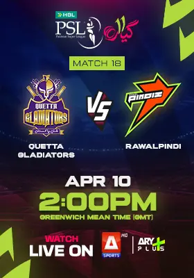 QUETTA GLADIATORS vs RAWALPINDI - HBL PSL 2026