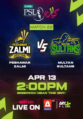 PESHAWAR ZALMI vs MULTAN SULTANS - HBL PSL 2026