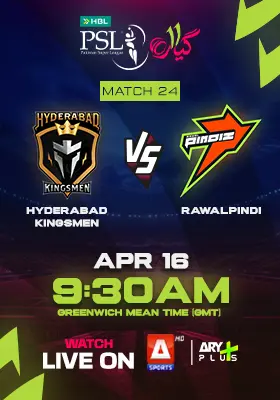 HYDERABAD KINGSMEN vs RAWALPINDI- HBL PSL 2026