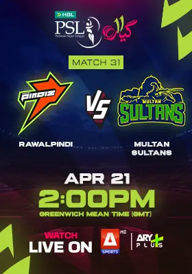 MULTAN SULTANS vs RAWALPINDI - HBL PSL 2026