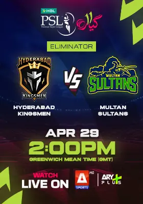 ELIMINATOR 1 - MULTAN SULTANS vs HYDERABAD KINGSMEN - HBL PSL 2026