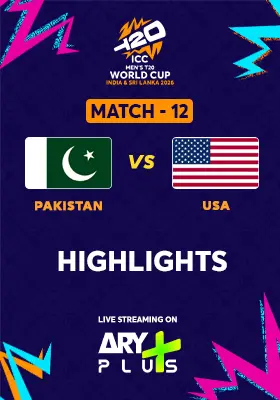 Match 12: PAKISTAN vs USA - Highlights
