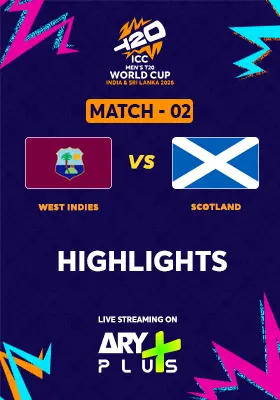 Match 2: WEST INDIES vs SCOTLAND - Highlights