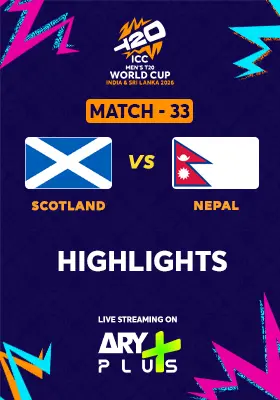 Match 33: SCOTLAND vs NEPAL - Highlights