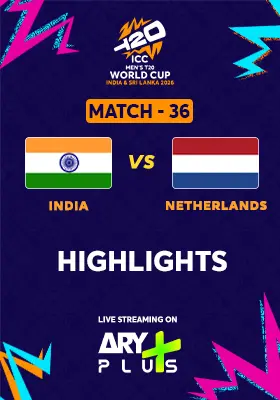 Match 36: INDIA vs NETHERLANDS - Highlights