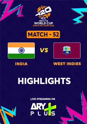Match 52: INDIA vs WEST INDIES - Highlights