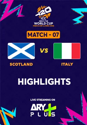 Match 7: SCOTLAND vs ITALY - Highlights